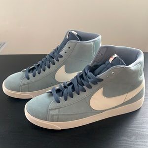 Nike Blazer Mid Aviator Grey/ Sail Monsoon blue